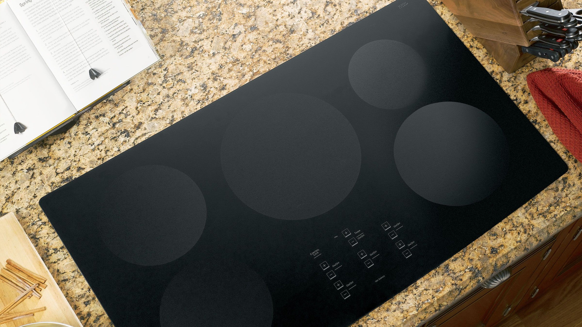 Monogram induction cooktop stainless steel ge electric roll zoom over
